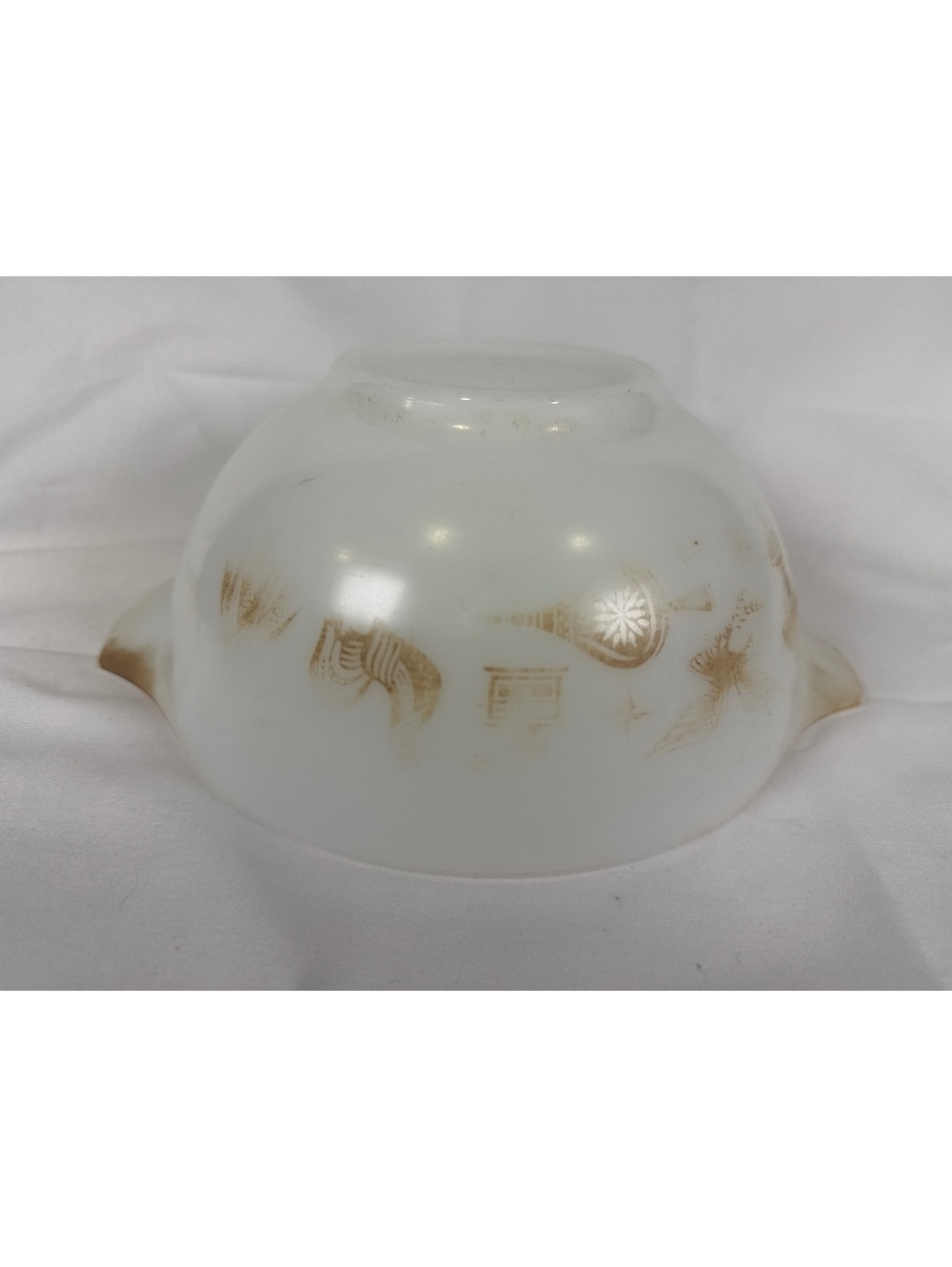 Pyrex Vintage Early American Cinderella Nesting Mixing Bowls Brown 442 1 1/2 qt